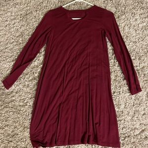 Target maroon key hole dress